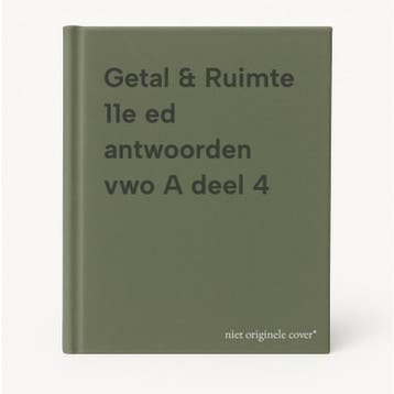 Getal & Ruimte 11e ed antwoorden vwo A deel 4 9789001842222, Boeken, Verzenden, Gelezen