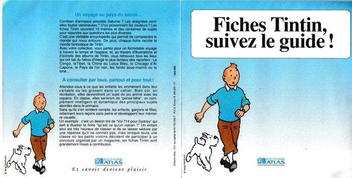 Tintin, Les Fiches Tintin - 1 Various merchandise objects -, Livres, BD | Comics