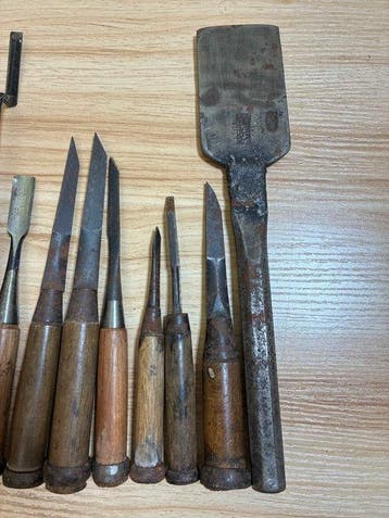 Werkgereedschap - Set van 9 beitels4-12