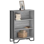 vidaXL Boekenkast 80x31x106 cm bewerkt hout grijs sonoma, Verzenden
