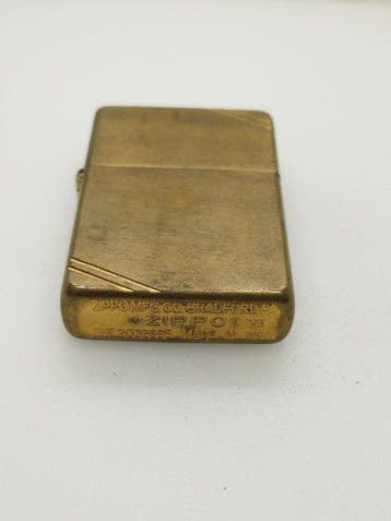 Zippo - Zippo vintage series Solid brass 1995 - Zonder, Collections, Articles de fumeurs, Briquets & Boîtes d'allumettes