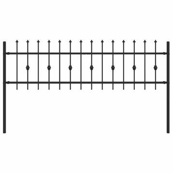 Spike Fence Zwart | Retour deal | 46% korting!, Tuin en Terras, Tuinhekken en Hekwerk, Verzenden, Zo goed als nieuw, Overige materialen