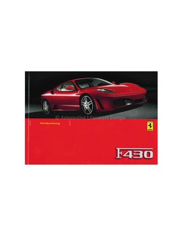 2006 FERRARI F430 INSTRUCTIEBOEKJE DUITS