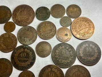 Frankrijk. Collection of coins (Zonder minimumprijs)