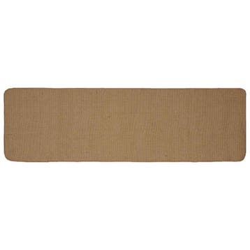 vidaXL Gebied Tapijt Lichtbruin 60 x 200 cm Jute, Maison & Meubles, Verzenden