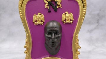 Sculpture, Napoleon Bonaparte Dodenmasker met Barokke Lijst, Antiek en Kunst