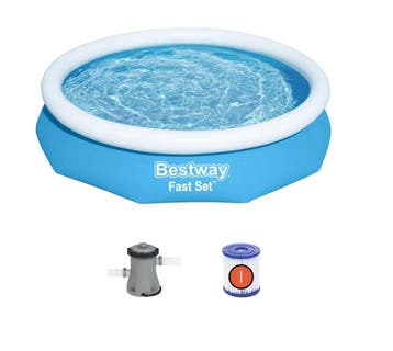 Bestway 3.05m x 66cm zwembad met filterpomp (Tuin), Ophalen of Verzenden, Nieuw