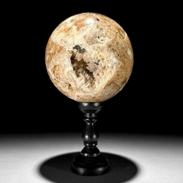 GEEN RESERVEPRIJS - Prachtig paar kristalkwarts Bollen op, Antiek en Kunst, Kunst | Designobjecten