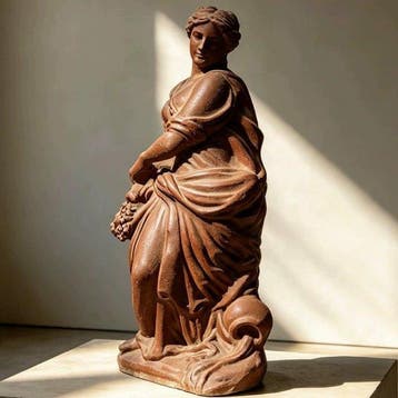 Koudgegoten harsbeeld van de Godin van de Oogst sculptuur -