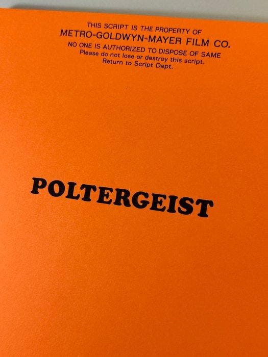 Poltergeist (1982) - Shooting Script - Steven Spielberg -, Verzamelen, Film en Tv