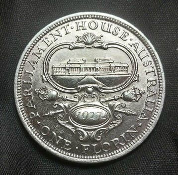 Australië. George V. 1 Florin 1927