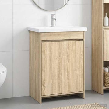 vidaXL Badkamermeubel Set Sonoma Eiken 61 x 40 x 84,5 cm, Verzenden