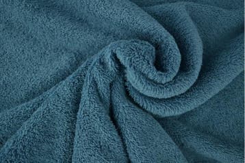 10 meter badstof staalblauw - 150cm breed, 120 cm of meer, Katoen, Verzenden, Blauw