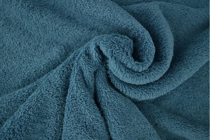 10 meter badstof staalblauw - 150cm breed, Hobby en Vrije tijd, Stoffen en Lappen, 120 cm of meer, 200 cm of meer, Blauw, Nieuw