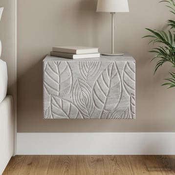 vidaXL Muurbevestigde Nachttafel Betongrijs 49 x 34,5 x 20, Huis en Inrichting, Slaapkamer | Nachtkastjes, Verzenden, Nieuw