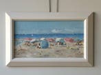 Cor Schaap (1968) - Strandgezicht met parasols