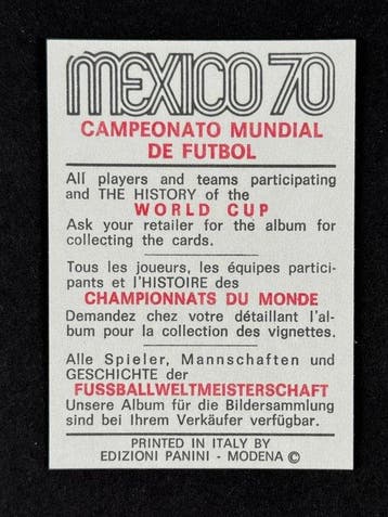 1970 Panini Mexico 70 World Cup, - History: Leonidas 1938 -, Verzamelen, Nieuw