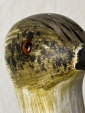 Lokeend - Mid-Century Hand-Painted Wooden “Pluvier”