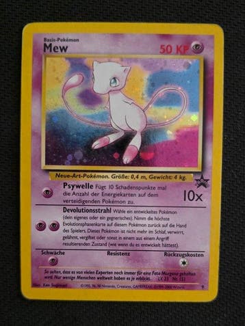 Pokémon Card - Mew Holo - WOTC, Hobby en Vrije tijd, Verzamelkaartspellen | Pokémon, Nieuw