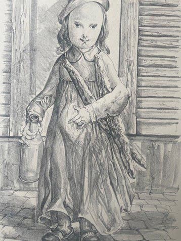 Léonard Tsuguharu Foujita (1886-1968) - Le matin, fillette
