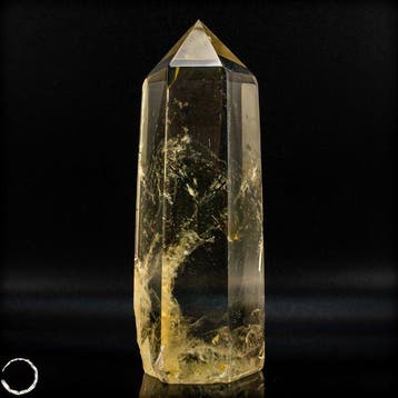 Prachtige citrien-obelisk – gouden helderheid met fonkelende, Verzamelen, Mineralen en Fossielen