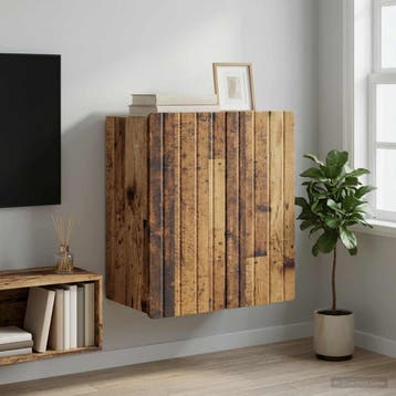vidaXL Wandkast Oud hout 59 x 31 x 64 cm Bewerkt hout, Huis en Inrichting, Kasten | Overige, Verzenden, Nieuw