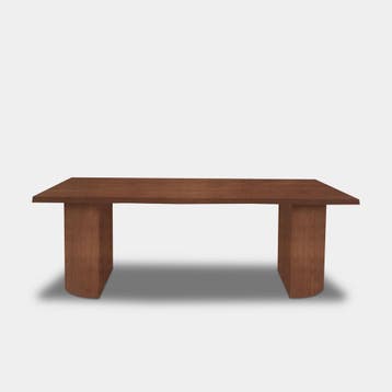 Tafel Boomstam Eikenhout  Half Rond  300x100, Nieuw