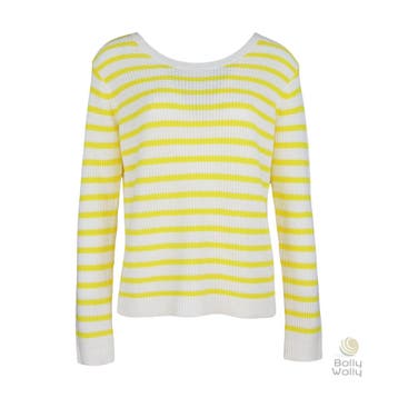 Frogbox • wit geel gestreepte trui • 36, Kleding | Dames, Princess goes Hollywood, Verzenden, Wit, Nieuw