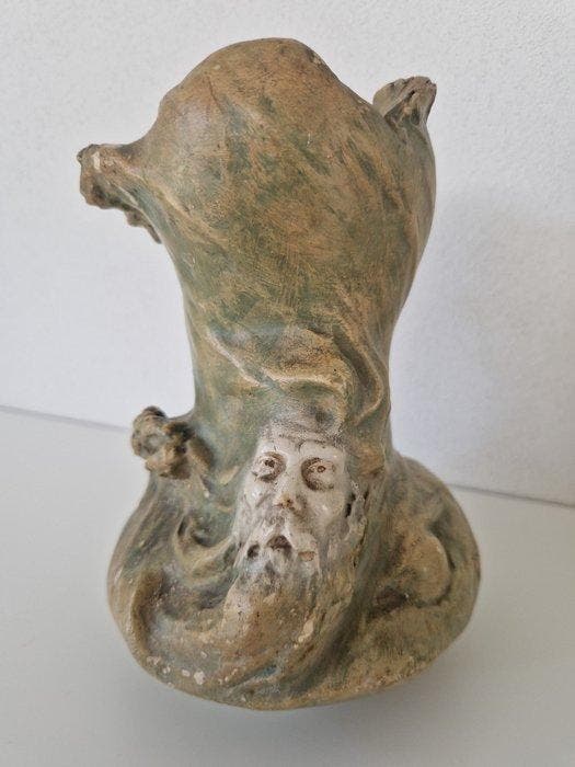 Delavigne - Vaas (2) - Keramiek - Paar Art Nouveau vazen, Antiek en Kunst, Antiek | Glaswerk en Kristal