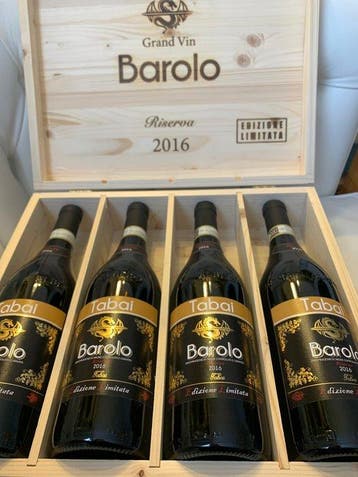 2016 Tabai - Edizione Limitata - Barolo Riserva - 4, Verzamelen, Nieuw