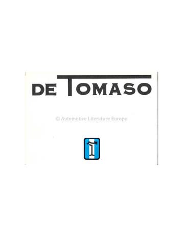 1974 DE TOMASO PROGRAMMA BROCHURE ITALIAANS ENGELS, Nieuw