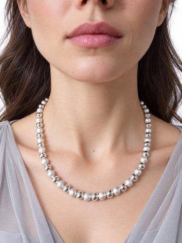 Sans prix de réserve - Collier Argent, Bijoux, Sacs & Beauté