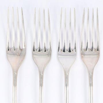 Robbe & Berking. Dinervork. Model Navette. - Fourchette (4)