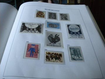 België - uitgebreide collectie in album Davo F Luxe, Gestempeld