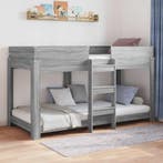 vidaXL Stapeld bed voor kids Grijs Sonoma 90 x 190 cm, Verzenden, Nieuw