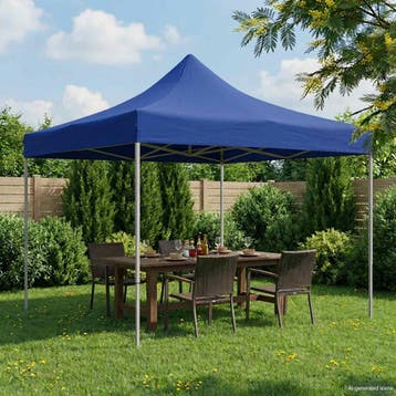 vidaXL Partytent 291 x 291 x 315 cm Blauw Oxford Stof, Verzenden, Nieuw