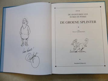 Suske en Wiske - De Groene Splinter met fantekening van Paul, Boeken, Nieuw