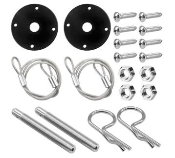 Hood pin kit Zwart. Motorkap snel sluiting, Auto-onderdelen, Ophalen of Verzenden, Nieuw