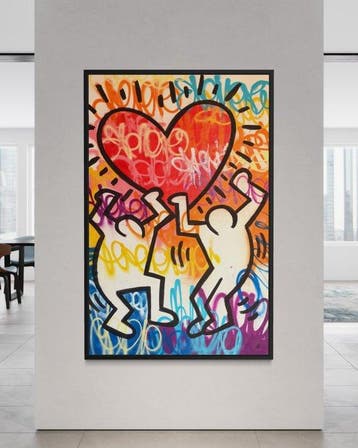 Gunnar Zyl - Heart / Keith Haring & Zyl XXL