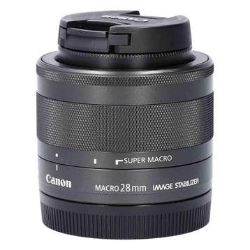 Canon EF-M 28mm f/3.5 Macro IS STM met garantie, Ophalen of Verzenden, Gebruikt