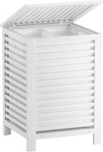 Wasmand Bamboe 120L Wit | Retour deal | 46% korting, Huis en Inrichting, Mand, Verzenden, Zo goed als nieuw, Rechthoekig