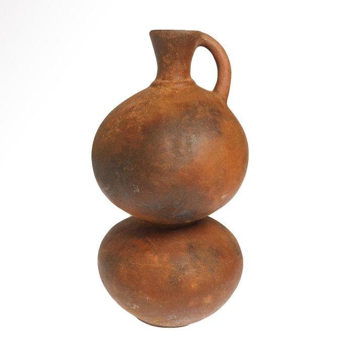 Amlash Terracotta Dubbele kalebas-kruik, Antiquités & Art, Antiquités | Autres Antiquités