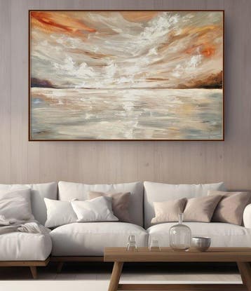 Irina Morisch - Meeresblick- xxl seascape artwork-, Antiek en Kunst, Kunst | Schilderijen | Modern