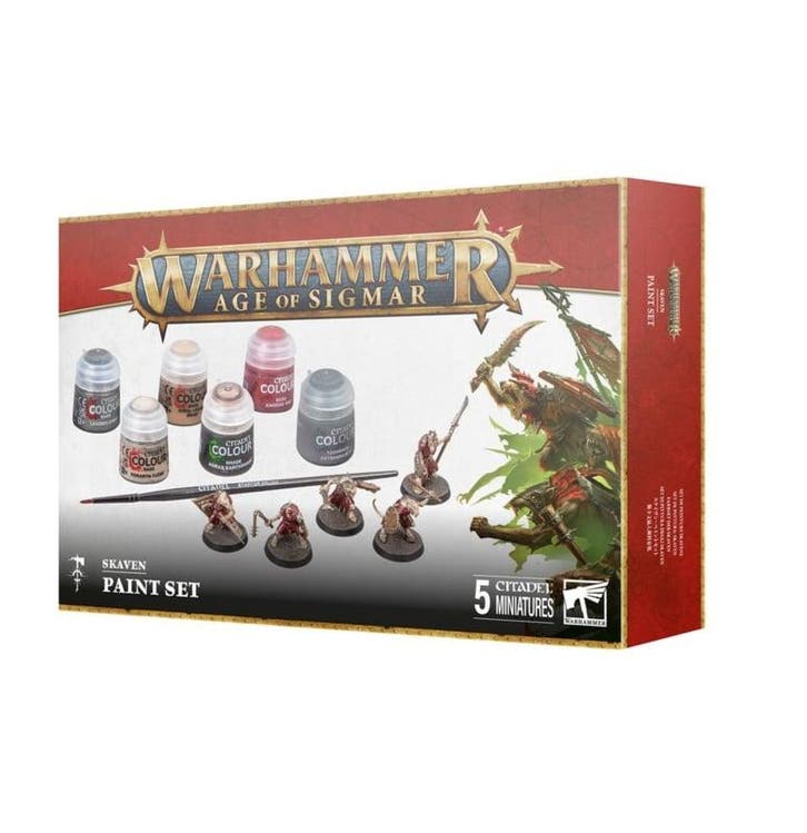 Warhammer Age of Sigmar Skaven paintset (Warhammer nieuw), Hobby en Vrije tijd, Wargaming, Ophalen of Verzenden