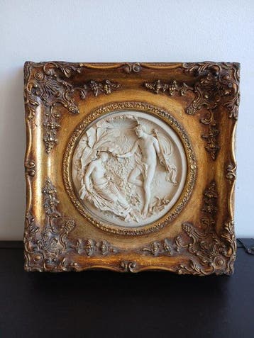 Edward William Wion - sculptuur, Titânia e Oberon - 5 cm -
