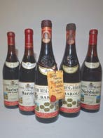 1965 , 1967, 1979 Barolo, 1979 Barbera & 1979 Nebbiolo,, Verzamelen, Wijnen, Nieuw