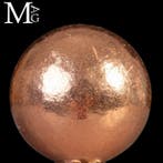 Cuivre natif Sphère solide en cuivre pur – un métal ancien -