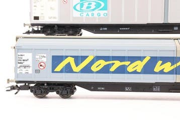 Jouef H0 - Wagon de marchandises pour trains miniatures (2)