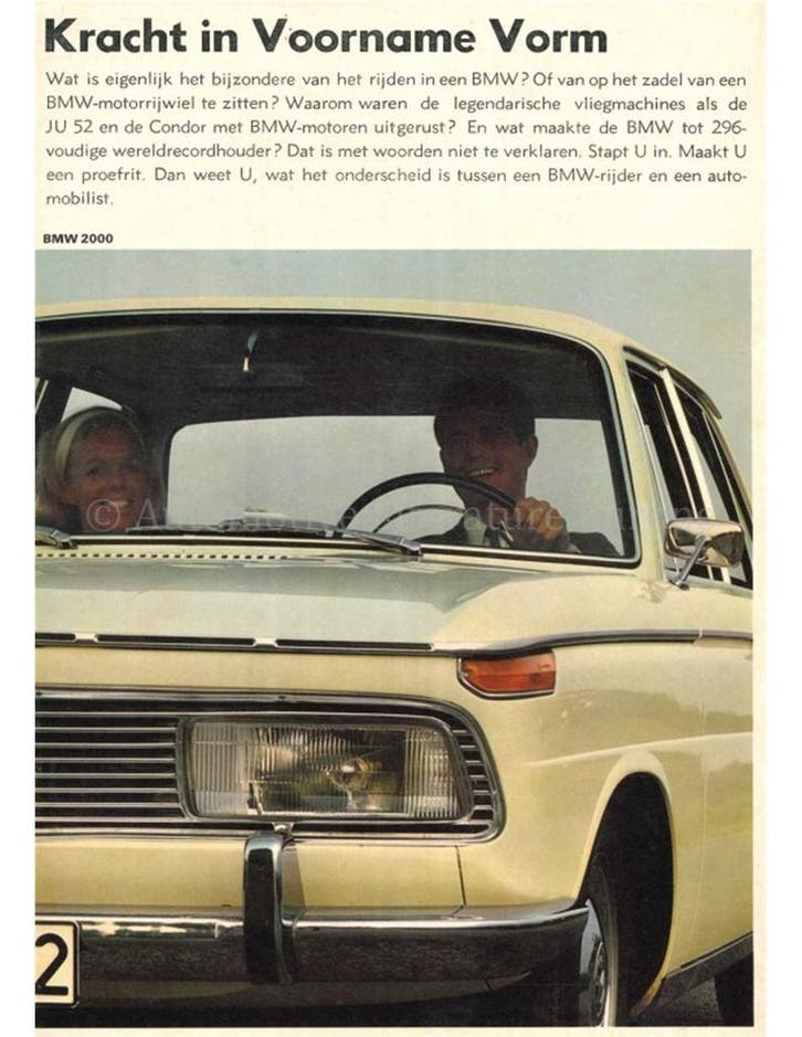 1969 BMW PROGRAMMA BROCHURE NEDERLANDS, Boeken, Auto's | Folders en Tijdschriften