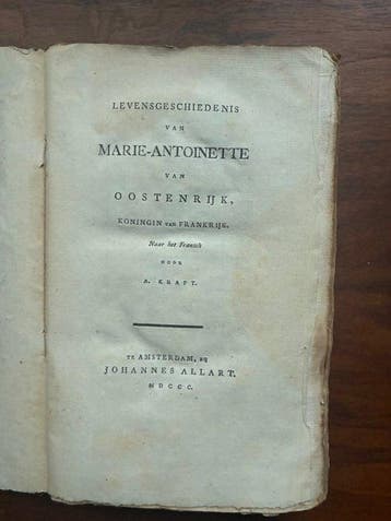 A Kraft - Geschiedenis van Maria Antoinette van Oostenrijk -